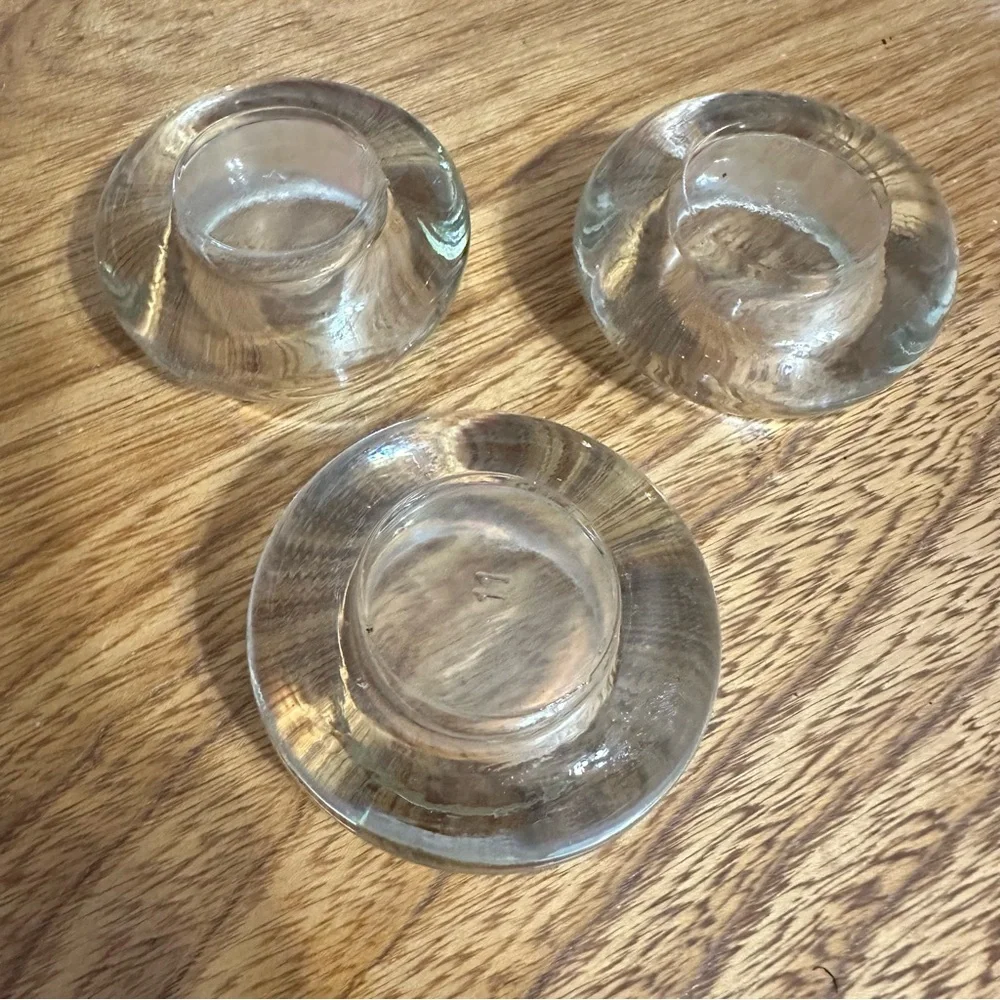 Glass Candle Votive Holder Trinket